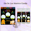 Dia De Los Muertos Candle