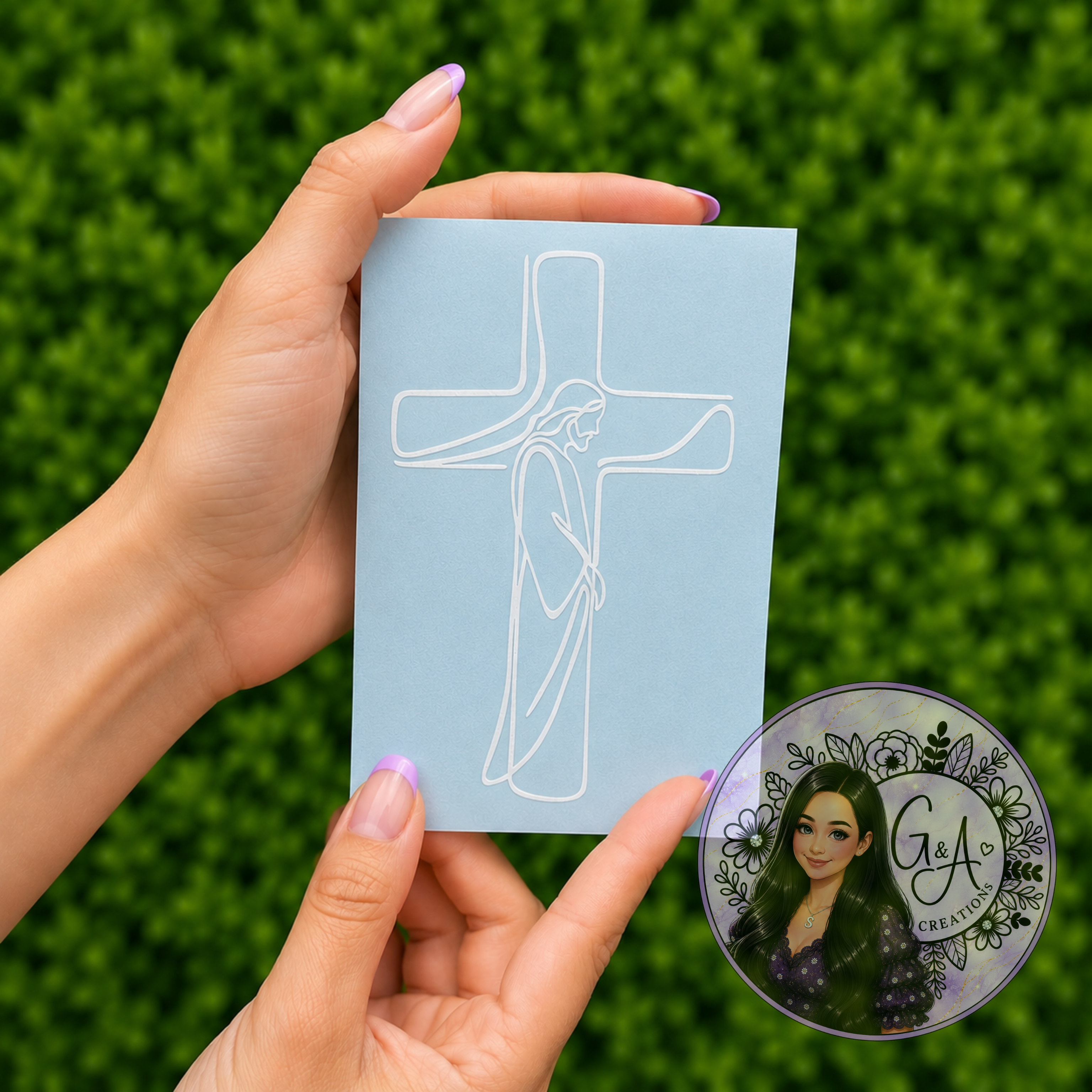 Cross decal